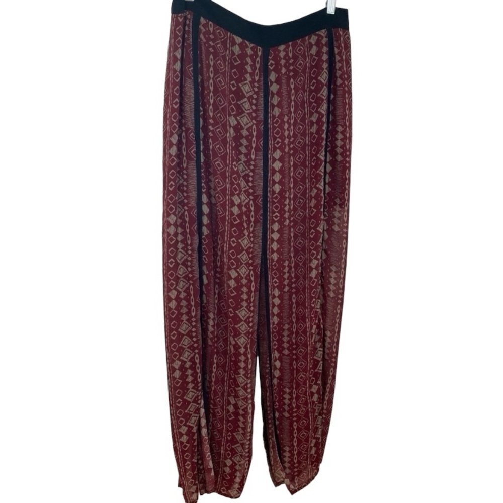 Sans Souci Burgundy/Black/Gray Maxie Skirt.